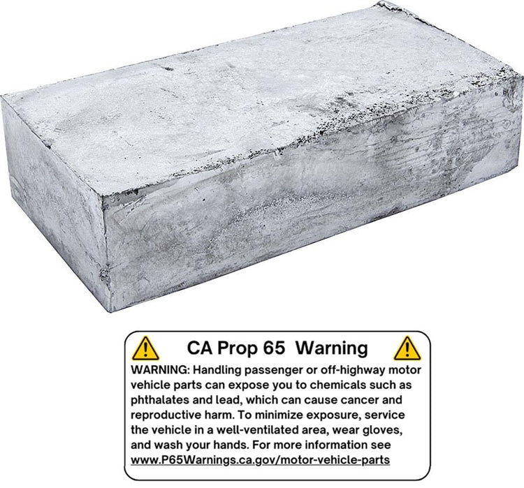 Allstar Lead Weight Ballast. 25 lb Bar.