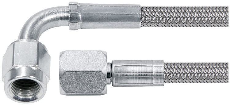 AllStar -4 Braided Stainless Lines. Straight & 90� Ends. 24" - 26"