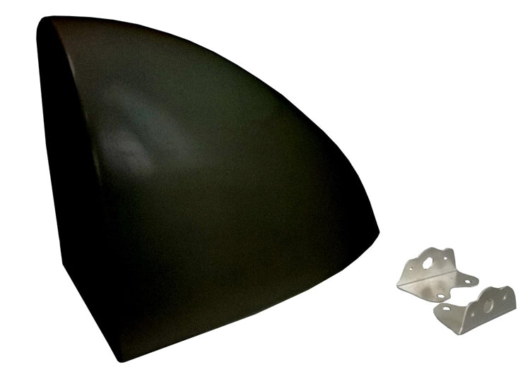 Aero Fuel Tank Cover with Brackets and Hardware. Black.