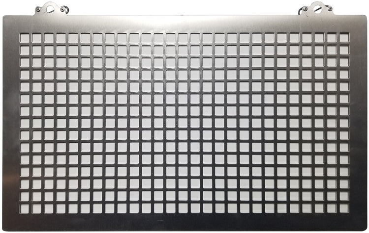 One Piece Radiator Rock Screen With Laser Cut Squares