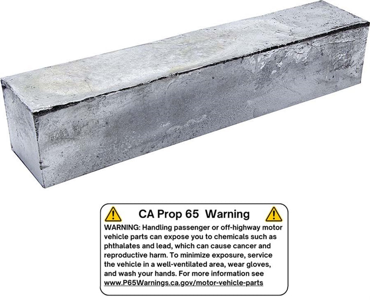 Allstar Lead Weight Ballast.  30 lb Bar.