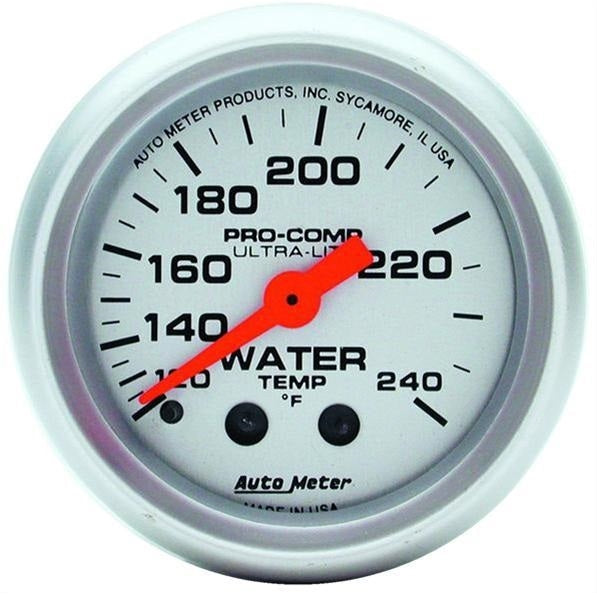 Auto Meter 4332 Ultra-Lite Water Temperature Gauge. 2-1/16.