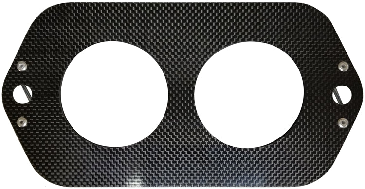 2 5/8" Gauge Plate. Carbon Fiber.
