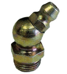 Grease Fitting (Zerk).  1/4"-28.  45 Degree.