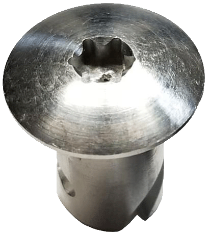 Torx Head Dzus Button.  Aluminum.  0.550".
