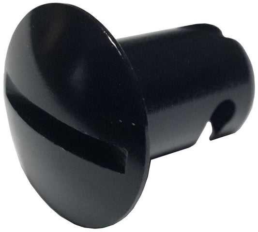 Dzus Button.  Extra Long. Aluminum.  0.600".  Black.