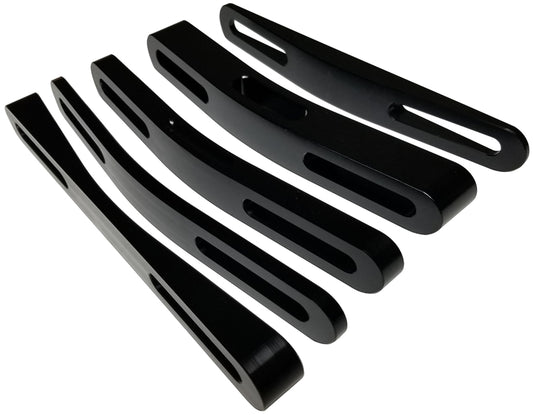 Seat Back Spacer Kit. Black.