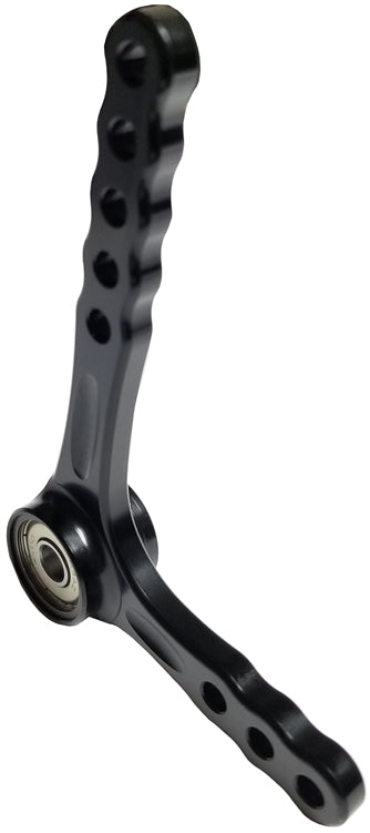 Ultra-Smooth Double Bearing Bell Crank. Black.