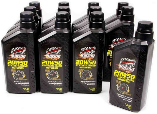 Champion 20W50 Semi-Synthetic Racing Oil. Case of 12.