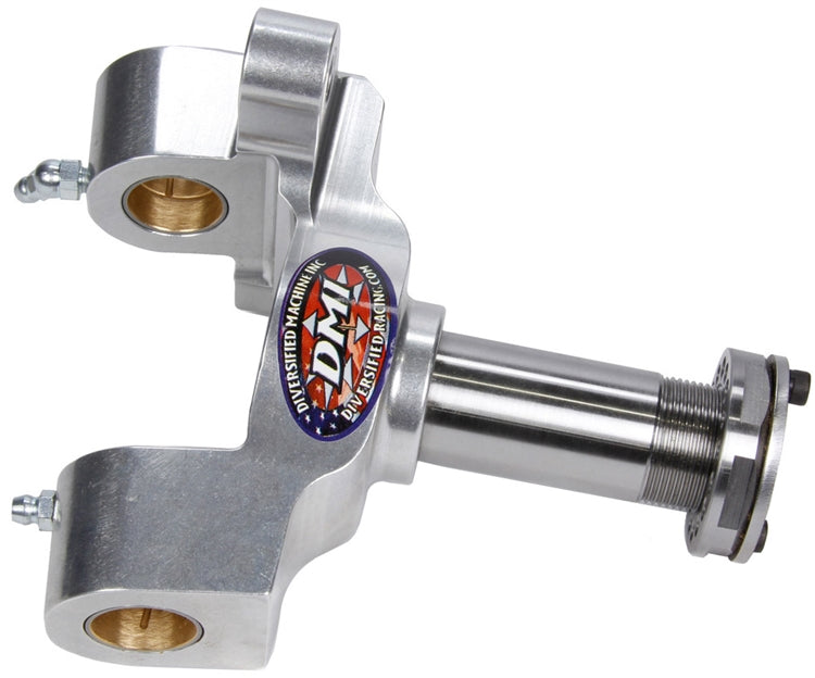 DMI Sprint Car Front Spindle.  Aluminum.  Straight Snout.  With Locknut Kit.