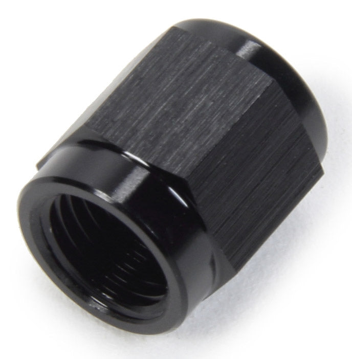 Aluminum Tube Nut.  -3 AN. 3/16" In Tube. Black Anodized.