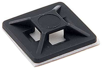 3/4" Zip Tie Base. Black.