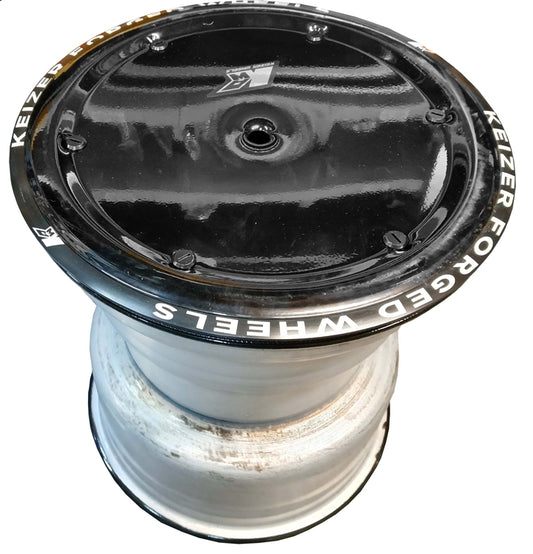 Keizer 15" x 17" x 6" Outer Beadlock Right Rear Wheel with Mud Cover. Black.