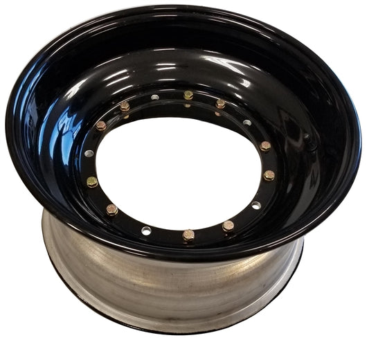 Keizer 15" x 8" x 3" Direct Mount Front Wheel. Black.