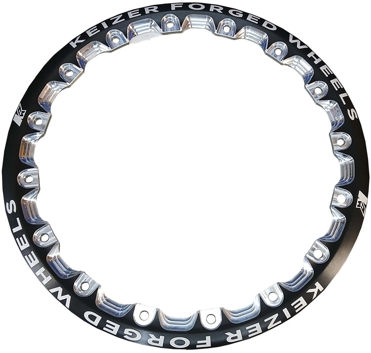 Keizer 15" Beadlock Ring. Black.