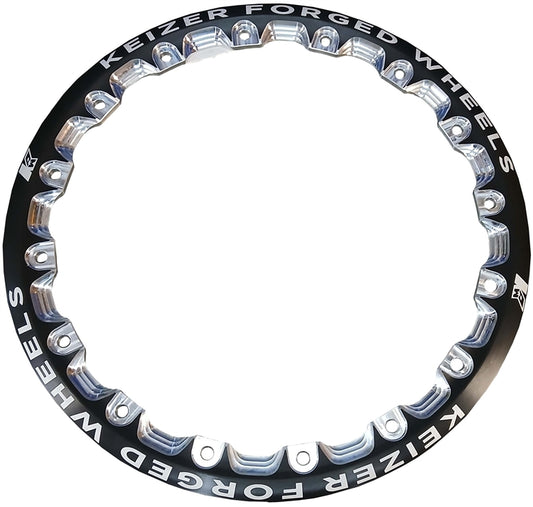 Keizer 15" Beadlock Ring. Black.