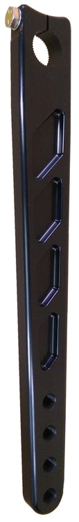Pitman Arm.  Long.  Angle Broached.  Black.