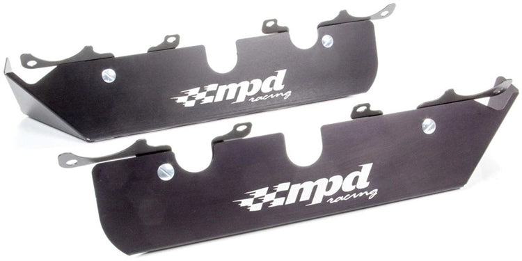 MPD Sprint Car Spark Plug Guards. Aluminum.  Black.