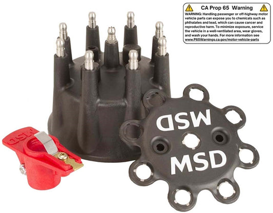 MSD Pro Mag Cap and Rotor Kit. Black.