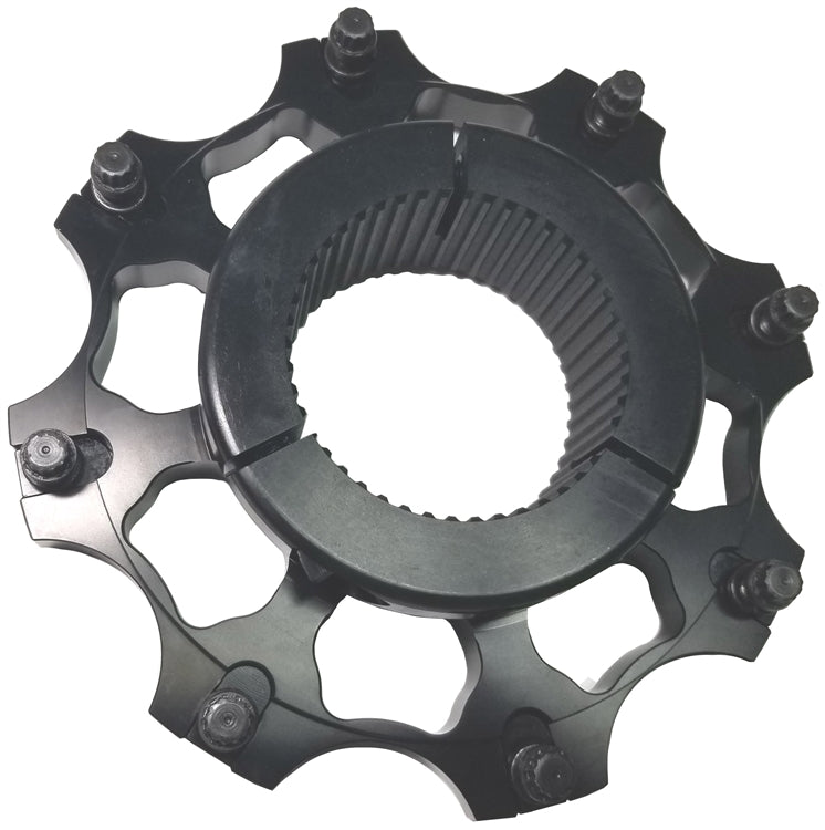 Sprint Car Tri-Clamp Inboard Brake Rotor Hub.  Black.