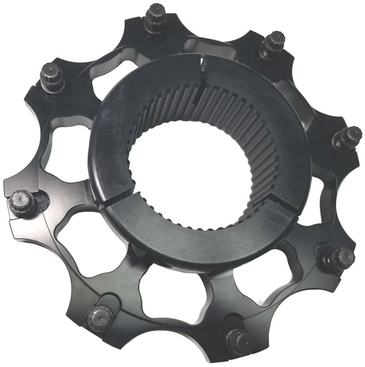 Sprint Car Tri-Clamp Inboard Brake Rotor Hub.  Black.