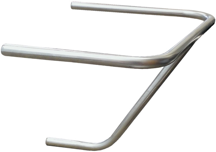 Sprint Car Left Nerf. Shorty. Raised Rail.  Stainless Steel.  Polished.