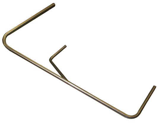 Sprint Car Right Nerf. Long. Stainless Steel.  Polished.