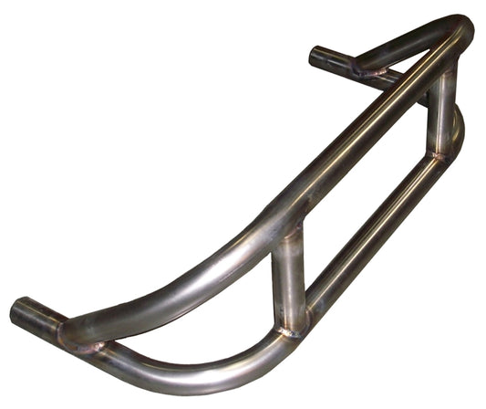 Sprint Car Front Bumper. Stainless Steel. Double height (stacked) with supports.  Polished.