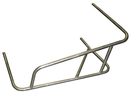 Sprint Car Left Nerf 3-Point Long Battle Bar. Raised Rail.  Stainless Steel.