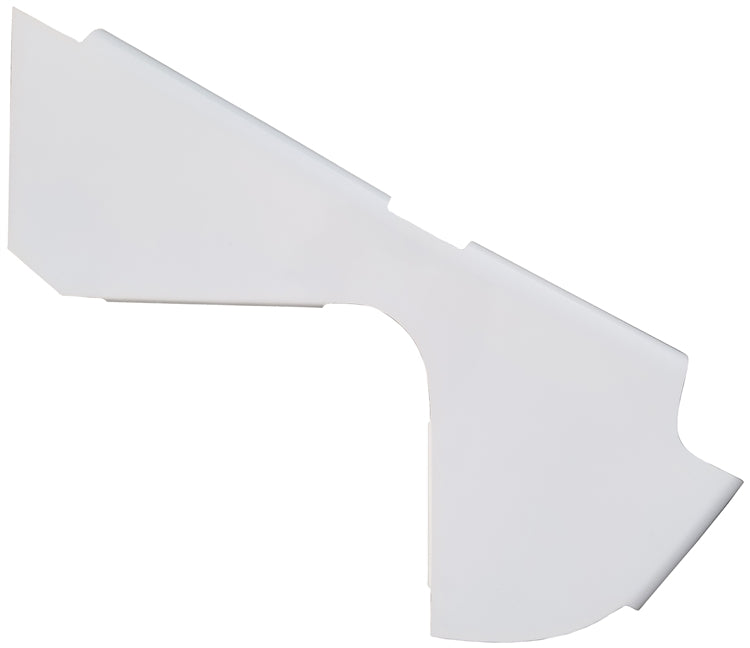 Sprint Car 5-Series Right Nose Panel.  White.