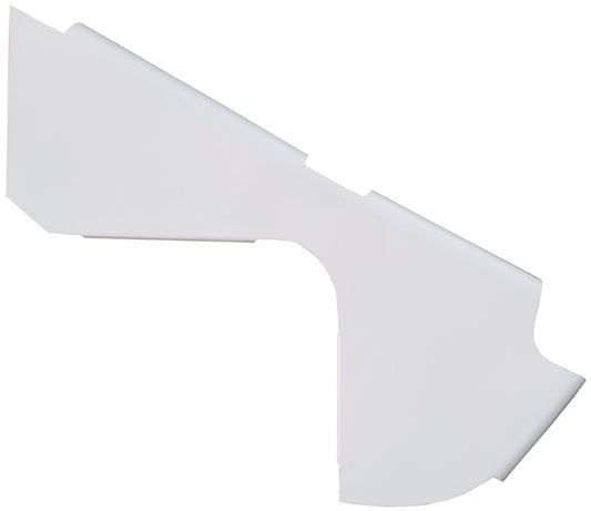 Sprint Car 5-Series Right Nose Panel.  White.