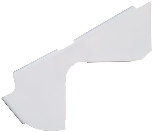 Sprint Car 5-Series Left Nose Panel.  White.