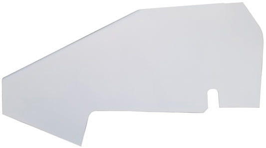 Sprint Car 5-Series Left Hood Panel.  White.