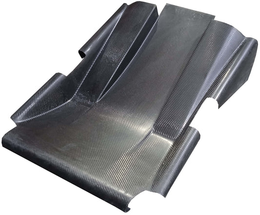 Sprint Car Dual Duct Inside Rail Nose. Carbon Fiber.