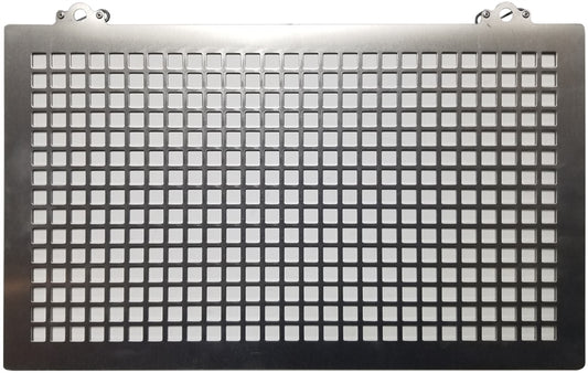 One Piece Radiator Rock Screen With Laser Cut Squares