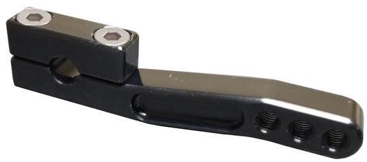 5/16" Billet Throttle Arm. Black. 3-Hole.