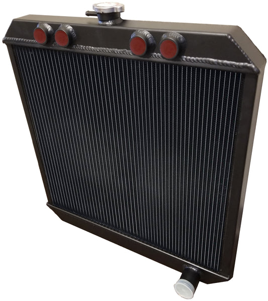 Sprint Car Down Flow Radiator. Black.
