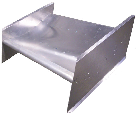Sprint Car Nose Wing.  Center Mount.  Large Side Boards.  Deep Dish.  Heavy-Duty Aluminum Cap.