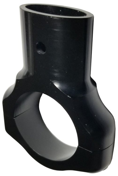 Sprint Car Aero Nose Wing Clamp.  Aluminum. Black.