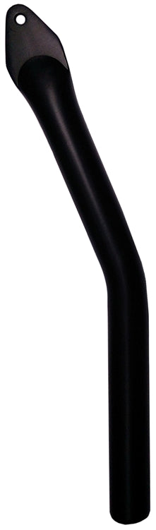 Triple X Sprint Car Aluminum Nose Wing Bent Forward Post.  Black.