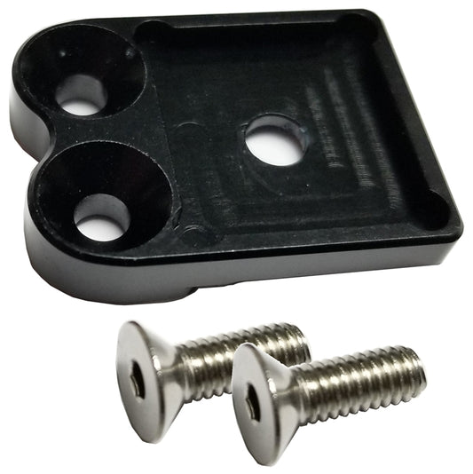 Top Steering Plate Fuel Shutoff Bracket (King-4510).  Black.