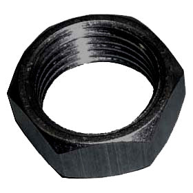 5/8" Jam Nut. Right Hand Thread. Aluminum.  Black.
