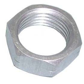 5/8" Jam Nut. Left Hand Thread. Aluminum.