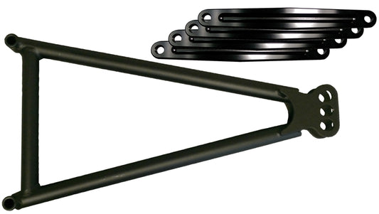 Jacobs Ladder With Straps.  3 Hole. Black.