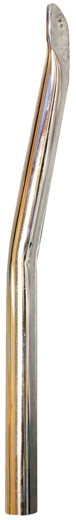 Sprint Car 4130 Nose Wing Front Post.  For non-stock 3/4" chassis spud to side board. Right Side (12 1/4"). Plated.