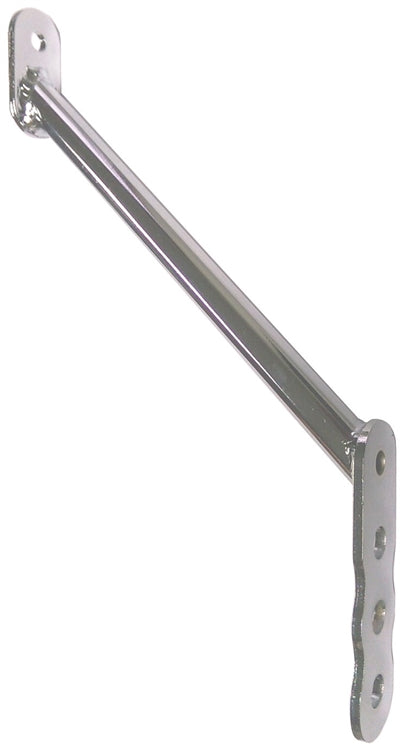 Sprint Car Tubular Nose Wing Straps.  8.75" to 10.25".  Shock Tower to Side Board.  Plated 4130.