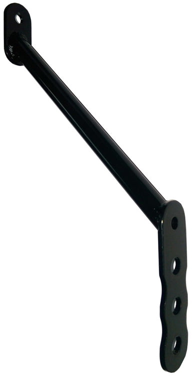 Sprint Car Tubular Nose Wing Straps.  8.75" to 10.25".  Shock Tower to Side Board.  4130. Black.