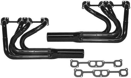 Schoenfeld Sprint Car Headers. 1 3/4" - 1 7/8" Swept Foward Spread Port.
