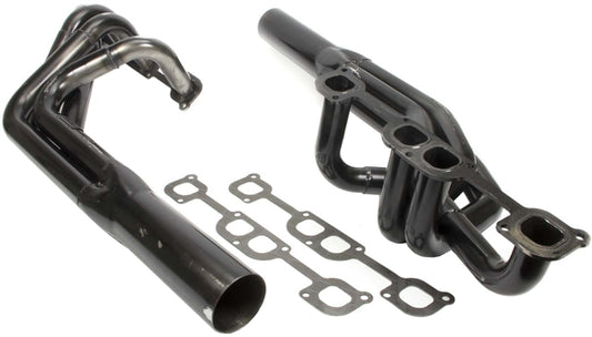 Schoenfeld Sprint Car Headers. 1 3/4" - 1 7/8" Straight Tube Spread Port.