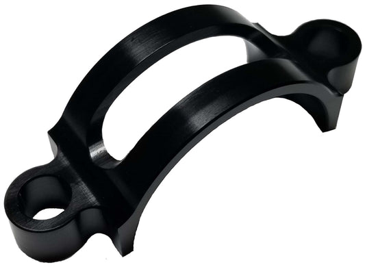 Billet Aluminum Steering Clamp. Black Anodized.